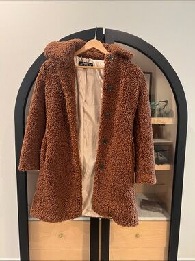 J. Crew Women’s Chestnut Brown Teddy Coat